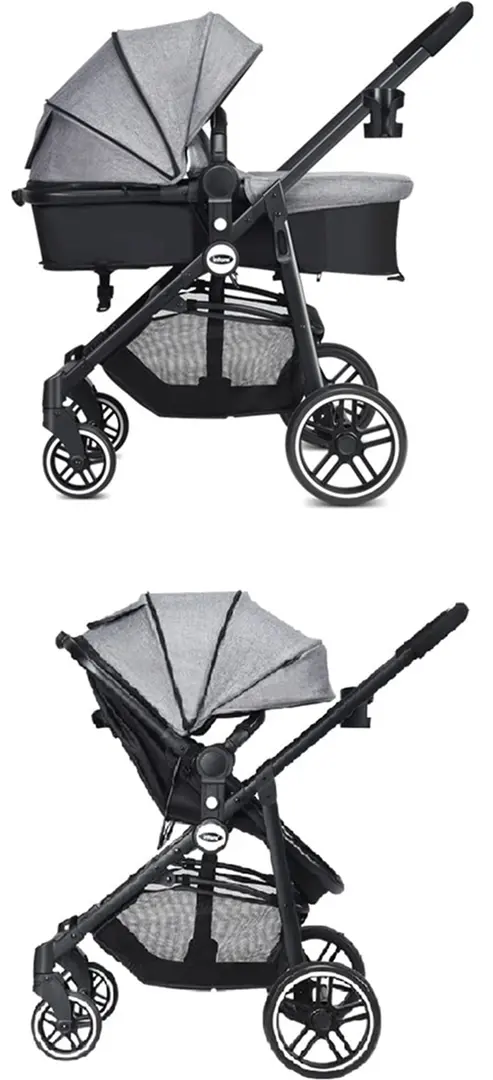 Carucior modular 2in1 Costway BC10184GR (Gray/Black)
