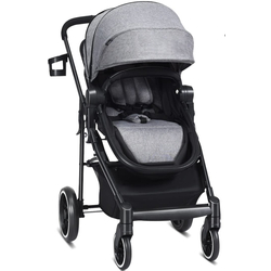 Коляска модульная 2в1 Costway BC10184GR (Gray/Black)