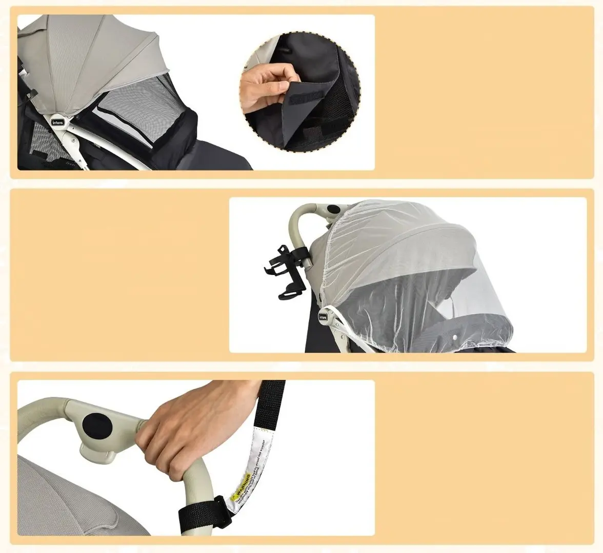 Carucior de plimbare Costway BC10067GR (Grey)