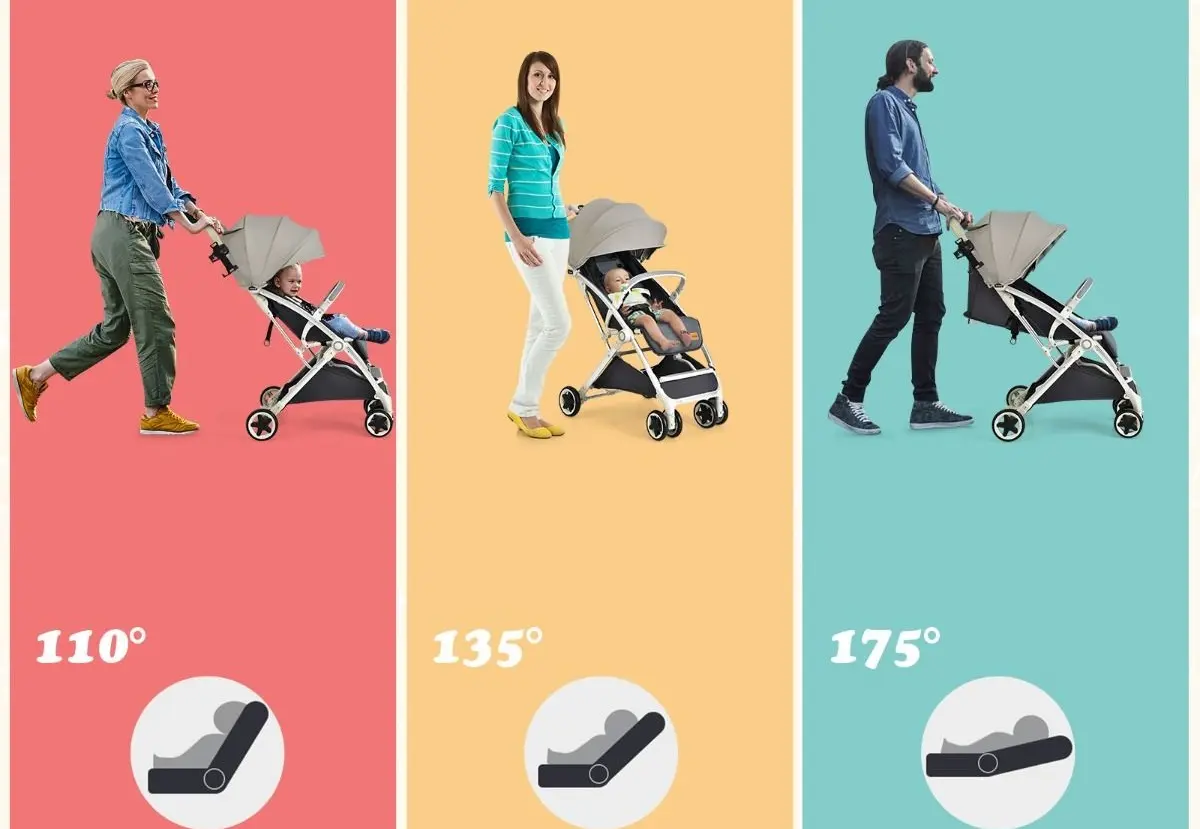 Carucior de plimbare Costway BC10067GR (Grey)