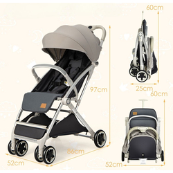 Carucior de plimbare Costway BC10067GR (Grey) Thumb