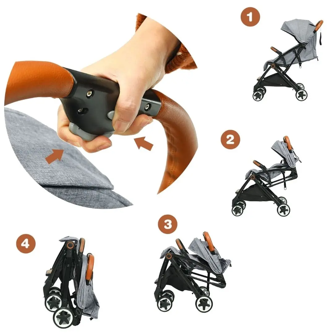 Carucior de plimbare Costway BC10145GR (Grey)