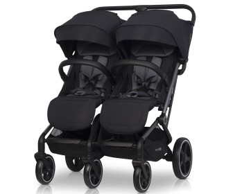 Carucior pentru gemeni EasyGo Echo (Ebony Black)