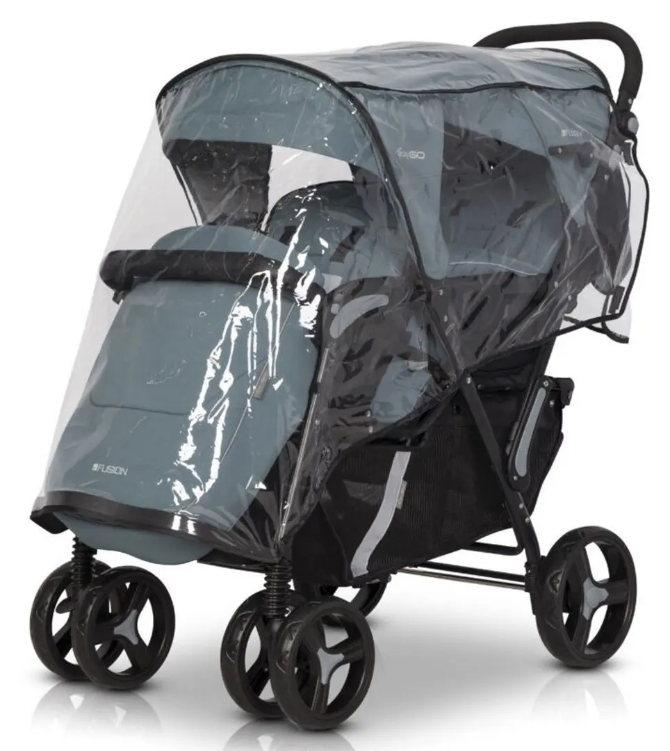 Carucior pentru gemeni EasyGo Fusion (Iron)