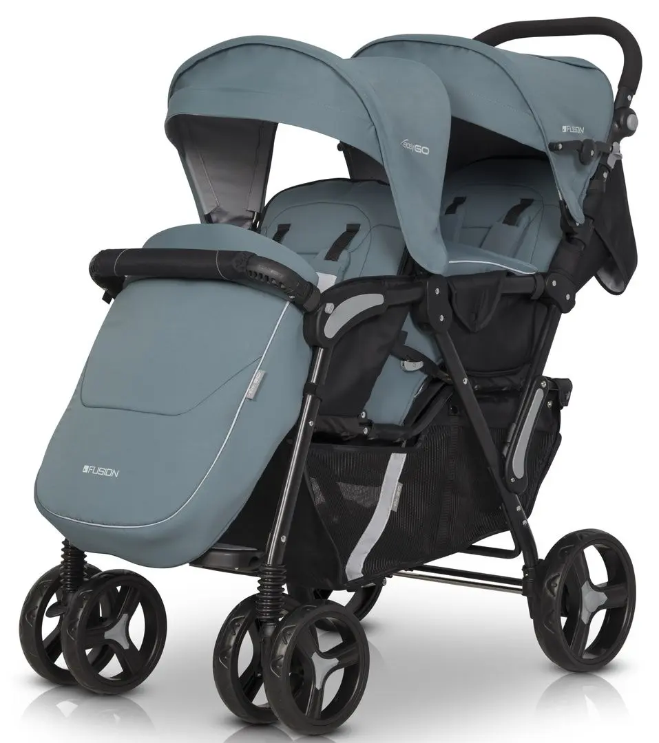 Carucior pentru gemeni EasyGo Fusion (Mineral) - 2