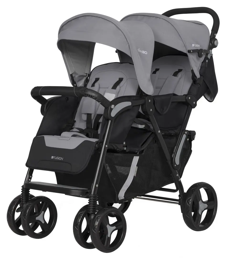 Carucior pentru gemeni EasyGo Fusion (Pearl)