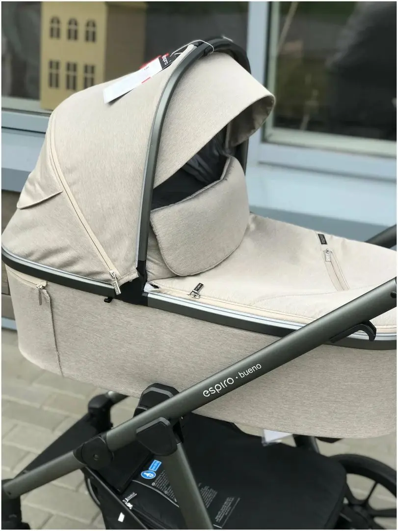 Коляска модульная 2в1 Espiro Bueno (Charming Beige) - 12