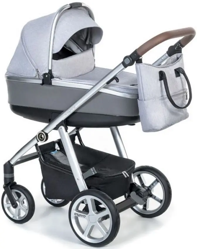 Коляска модульная 2в1 Espiro Next 2.1 Manhattan 217 Alaska (Grey) - 3