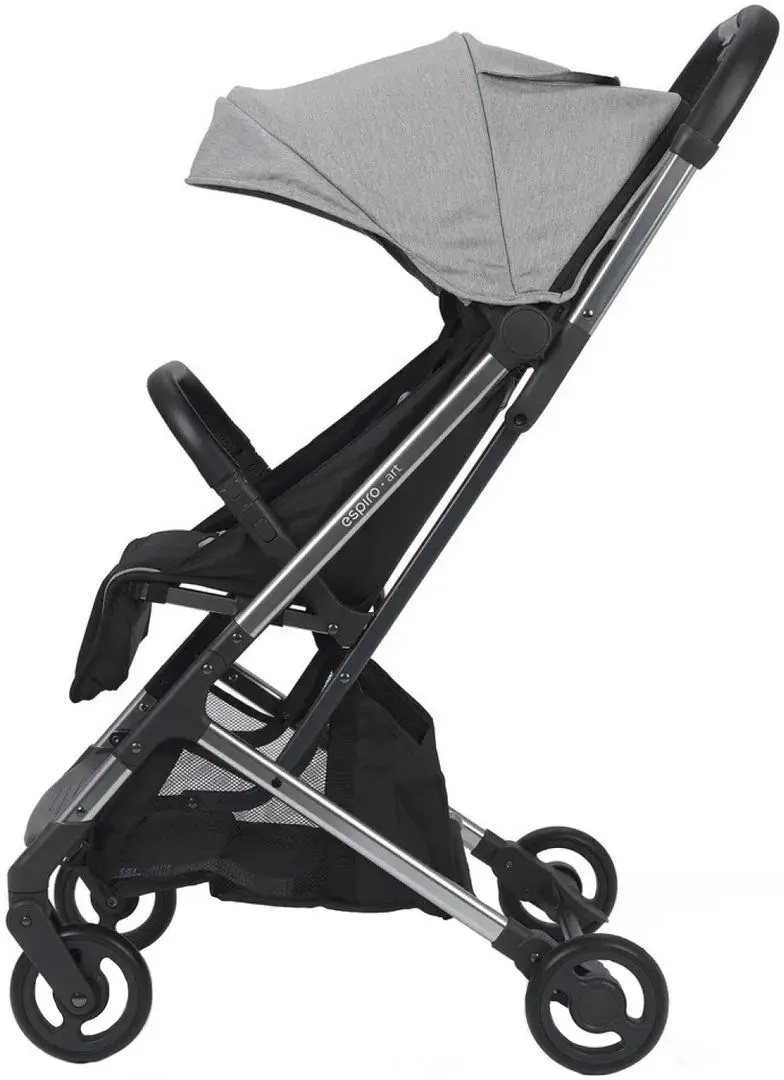 Коляска прогулочная Espiro Art New 107 Gray Center (Grey/Black) - 2