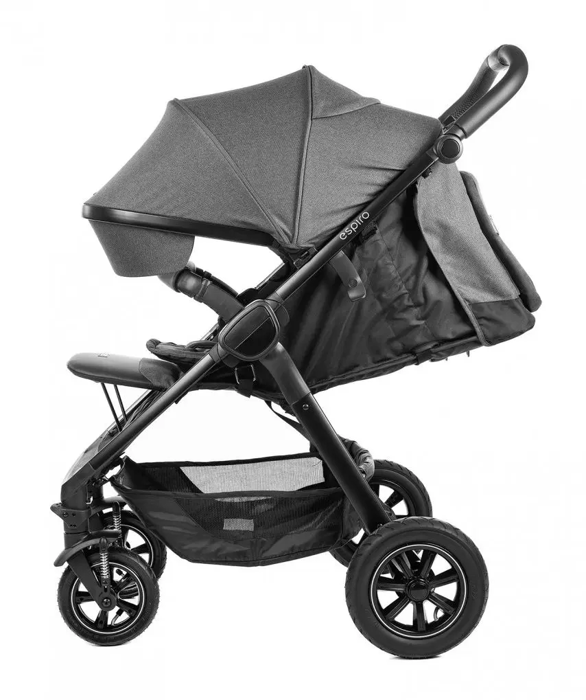 Коляска прогулочная Espiro Sonic Air 2020 (Black/Grey) - 2