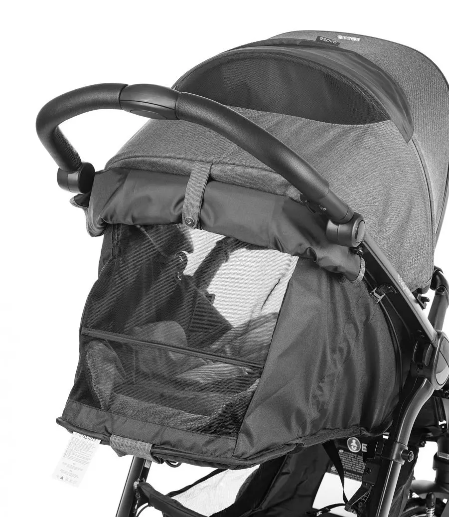 Коляска прогулочная Espiro Sonic Air 2020 (Black/Grey) - 3