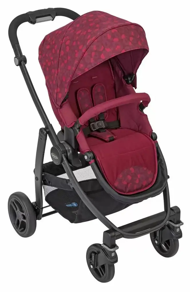 Carucior de plimbare Graco Evo (Red Leopard) - 2