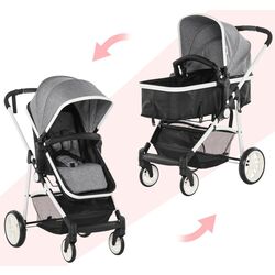Коляска модульная 2в1 Homcom 440-024 (Grey) Thumb