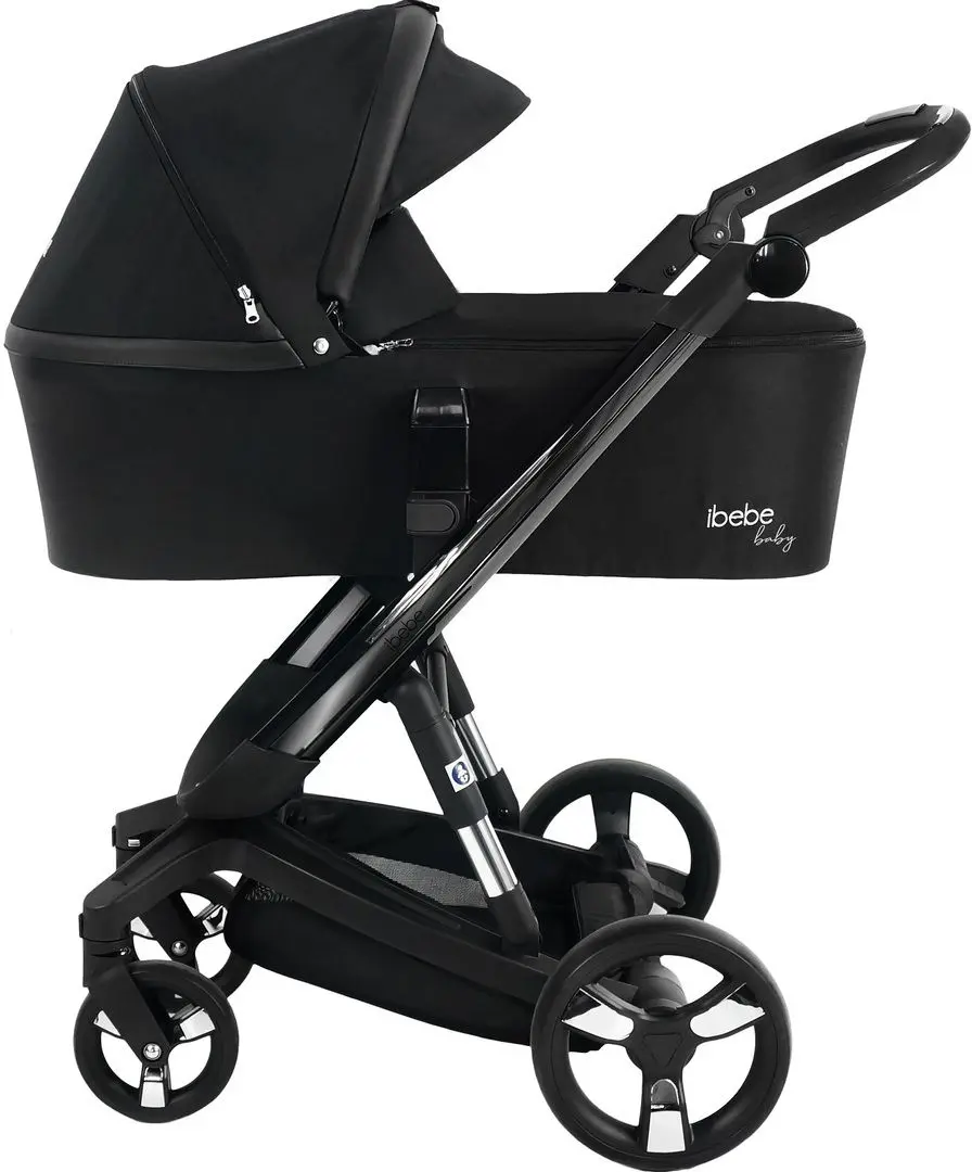 Carucior modular 2in1 iBebe iSTOP IS15 (Black) - 2