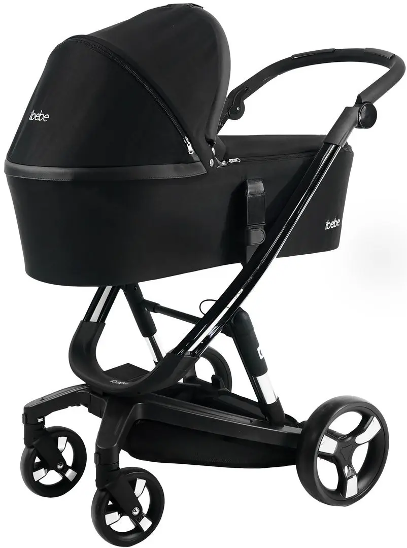 Carucior modular 2in1 iBebe iSTOP IS15 (Black) - 3