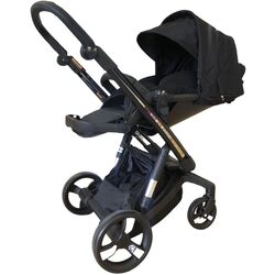 Carucior modular 2in1 iBebe iSTOP IS7 (Black/Chrome) Thumb