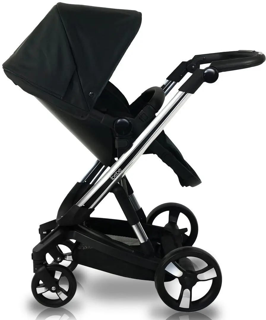 Carucior modular 2in1 iBebe iSTOP IS7 (Black/Chrome) - 4