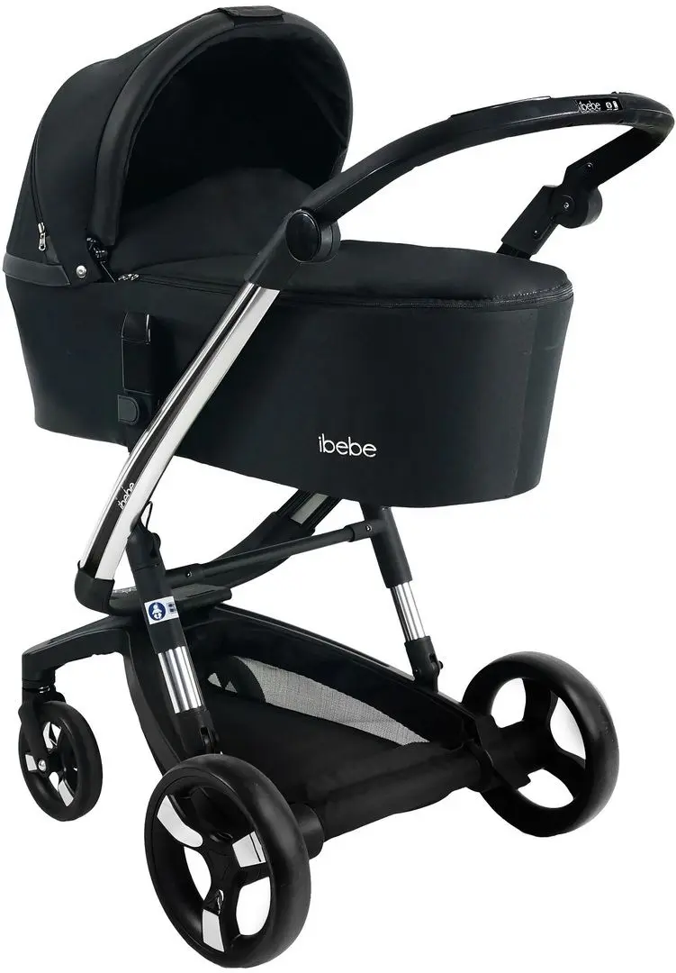 Carucior modular 2in1 iBebe iSTOP IS7 (Black/Chrome)