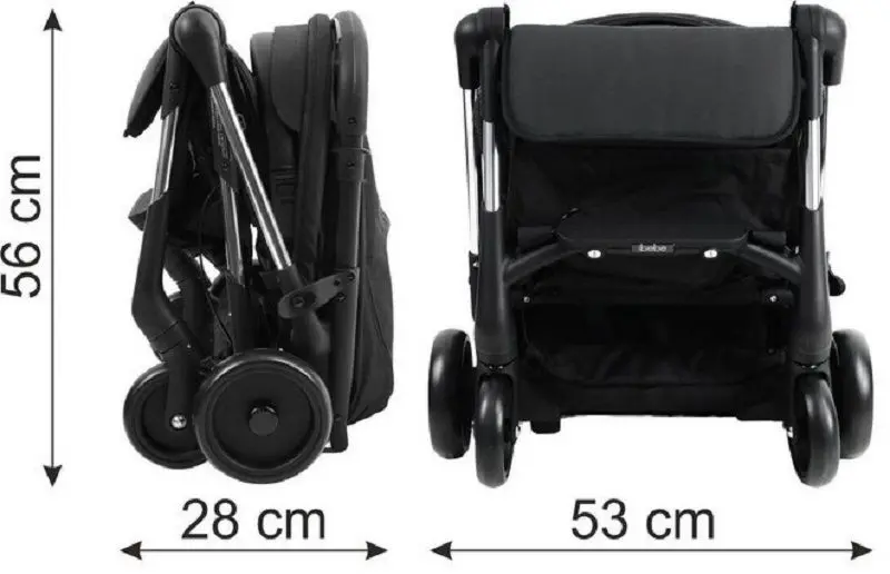 Коляска прогулочная iBebe Mini Mi2 (Black) - 8