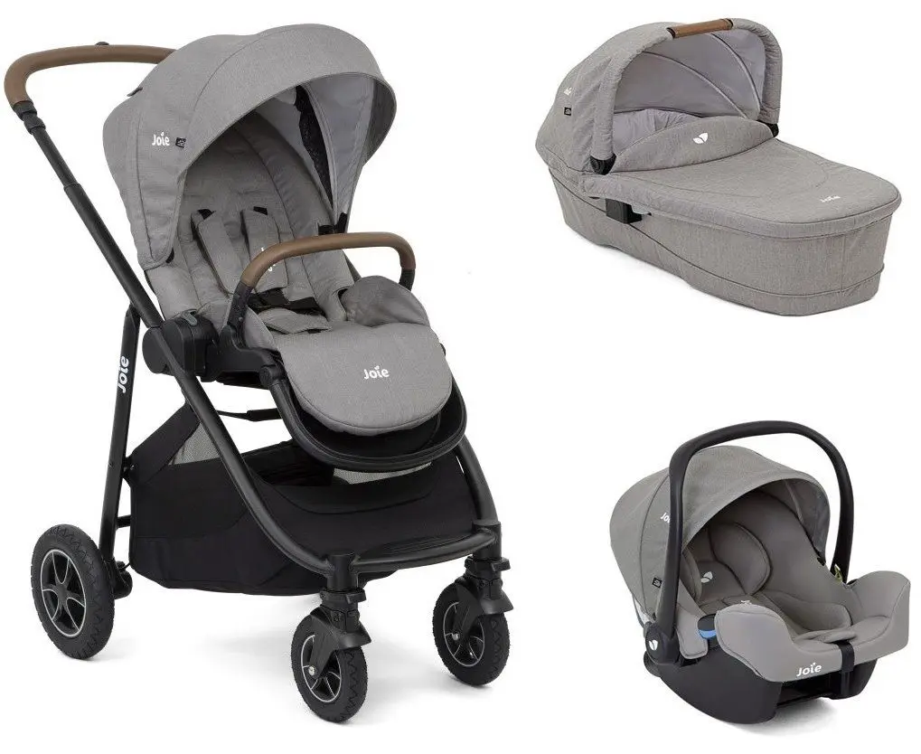 Carucior modular 3in1 Joie Versatrax (Gray Flannel) - 5