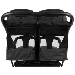 Коляска для двойни KikkaBoo Happy 2 (Black) Thumb