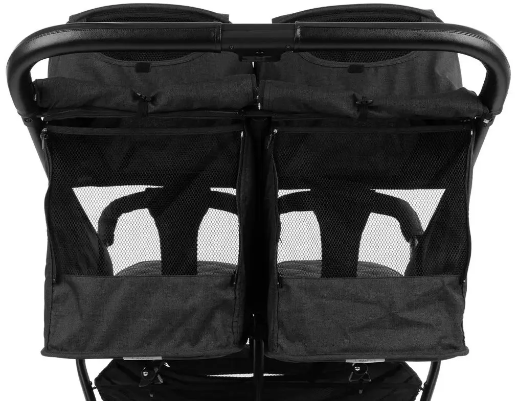 Коляска для двойни KikkaBoo Happy 2 (Black)