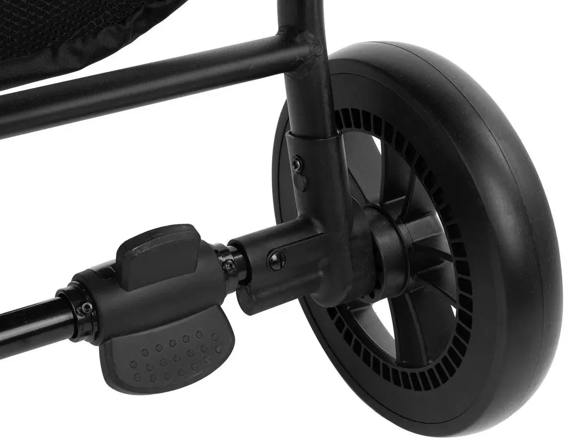 Коляска для двойни KikkaBoo Happy 2 (Black)