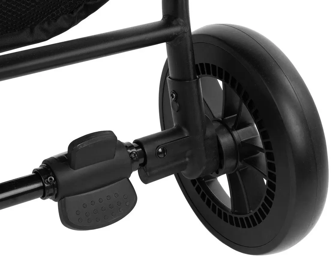 Carucior pentru gemeni KikkaBoo Happy 2 (Dark Grey)