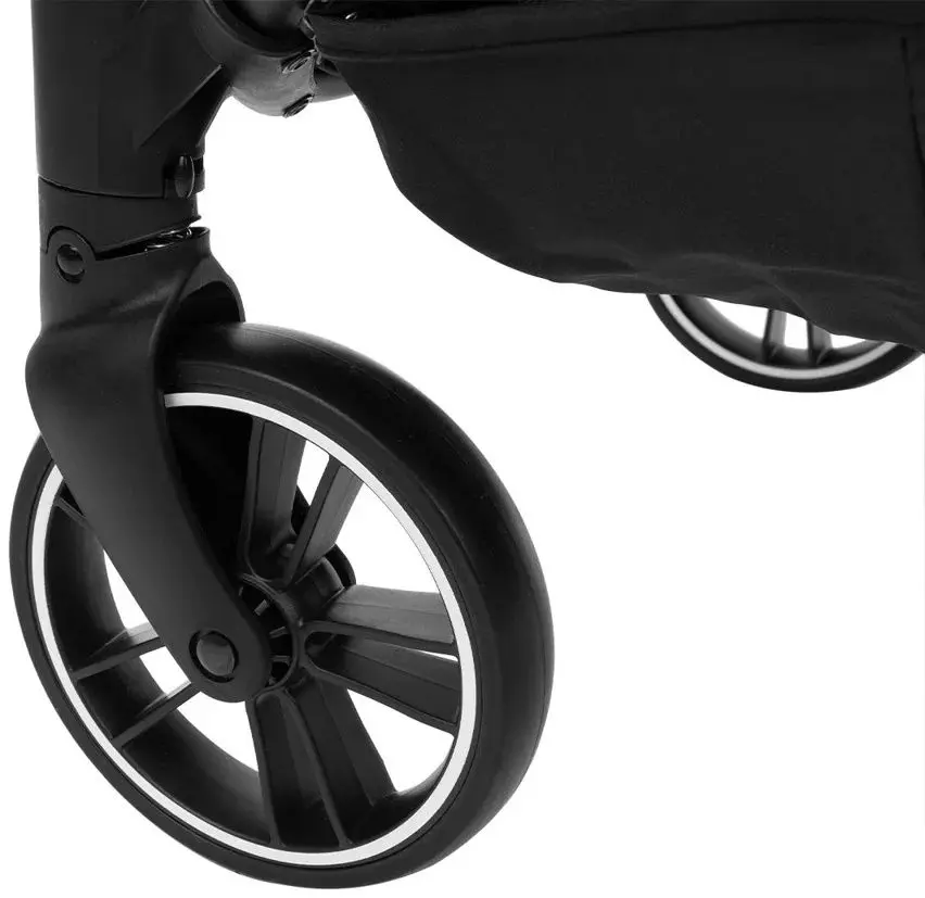 Carucior pentru gemeni KikkaBoo Happy 2 (Dark Grey)