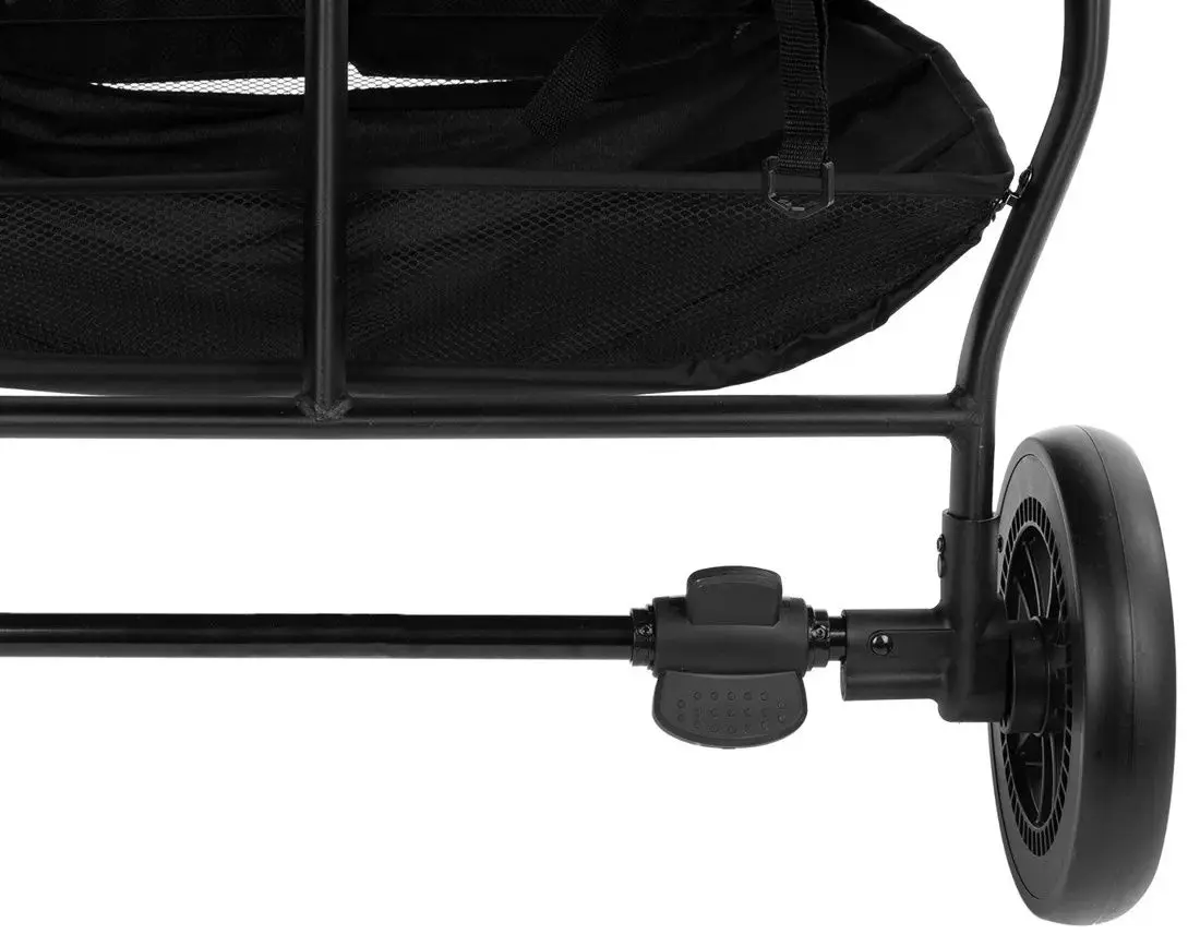 Carucior pentru gemeni KikkaBoo Happy 2 (Dark Grey)