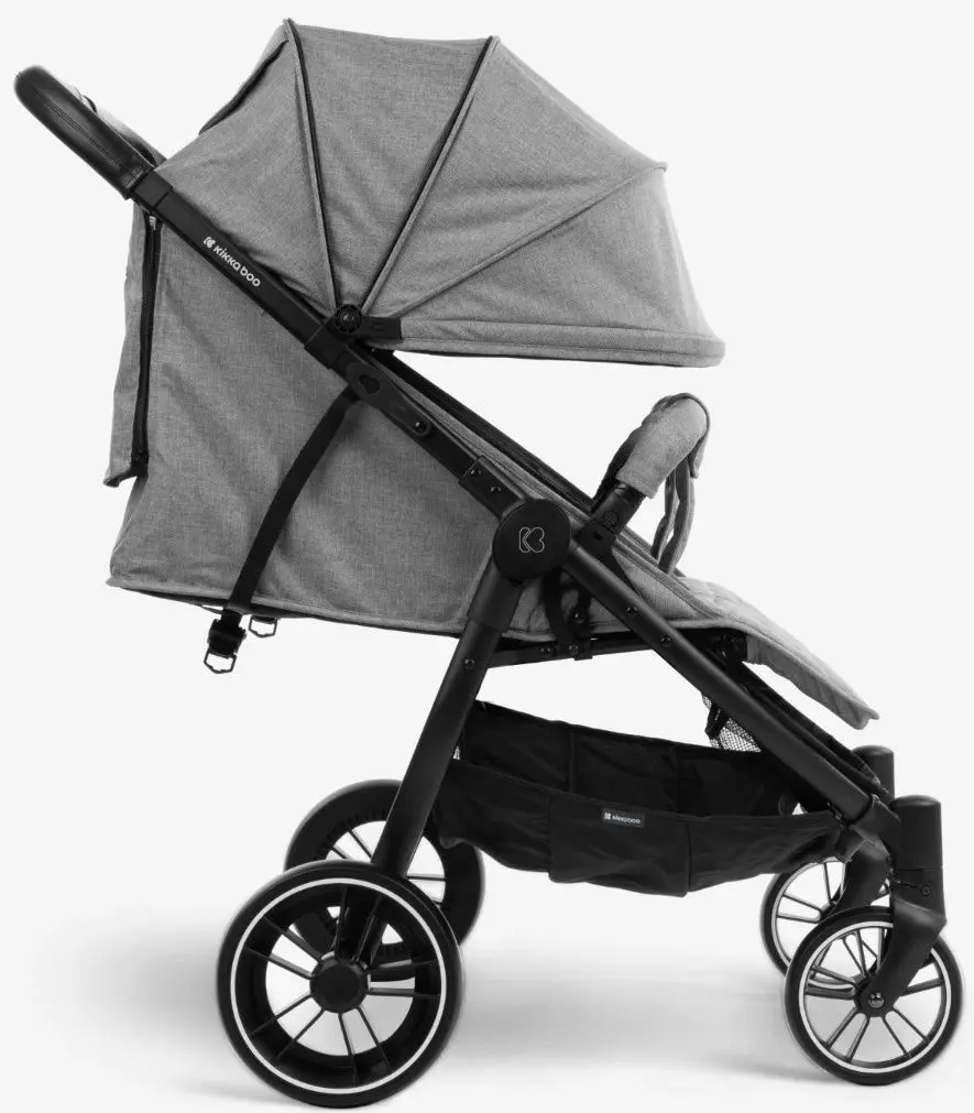 Коляска для двойни KikkaBoo Happy 2 (Light Grey)