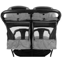 Коляска для двойни KikkaBoo Happy 2 (Light Grey) Thumb