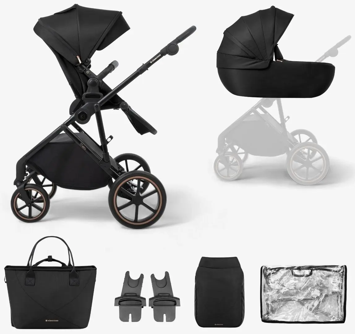 Carucior modular 2in1 KikkaBoo Thea (Black)