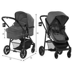 Carucior 3in1 Kinderkraft Juli (Grey) Thumb