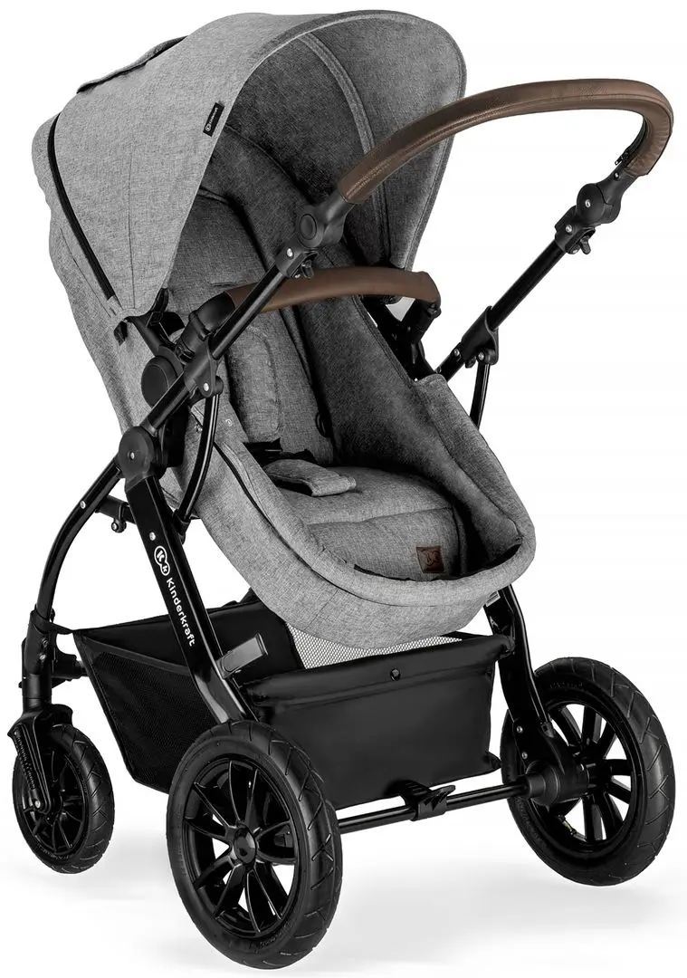 Carucior 3in1 KinderKraft Moov (Grey Melange) - 4