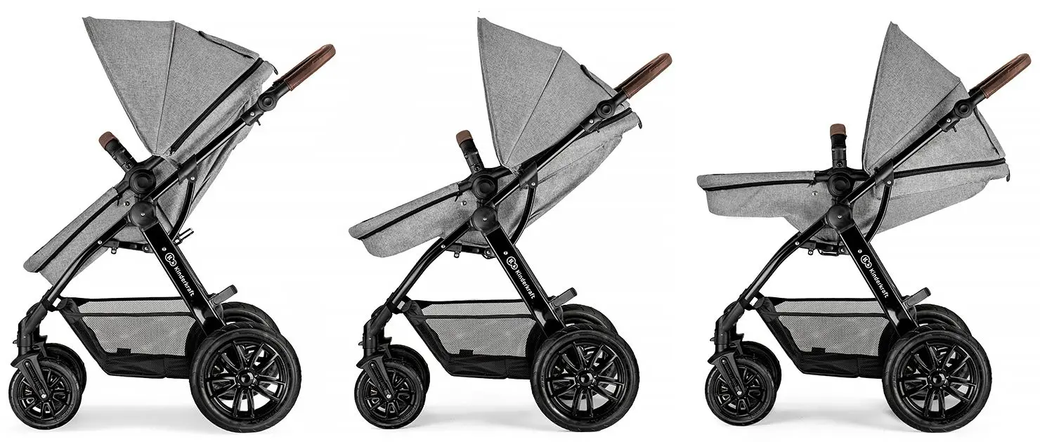 Carucior 3in1 KinderKraft Moov (Grey Melange) - 6