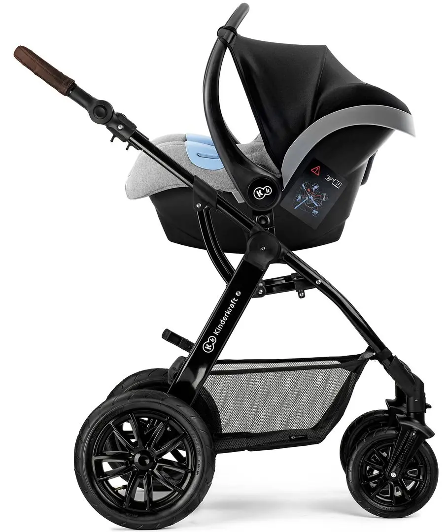 Carucior 3in1 KinderKraft Moov (Grey Melange) - 8