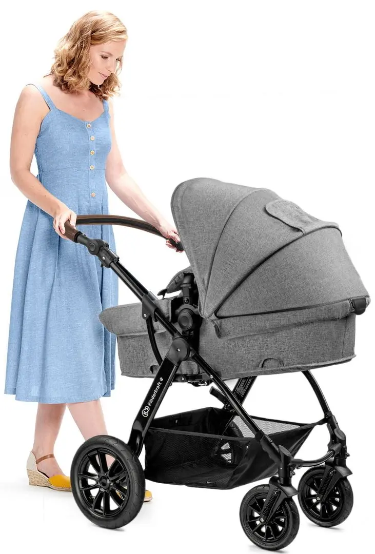 Carucior 3in1 KinderKraft Moov (Grey Melange) - 10