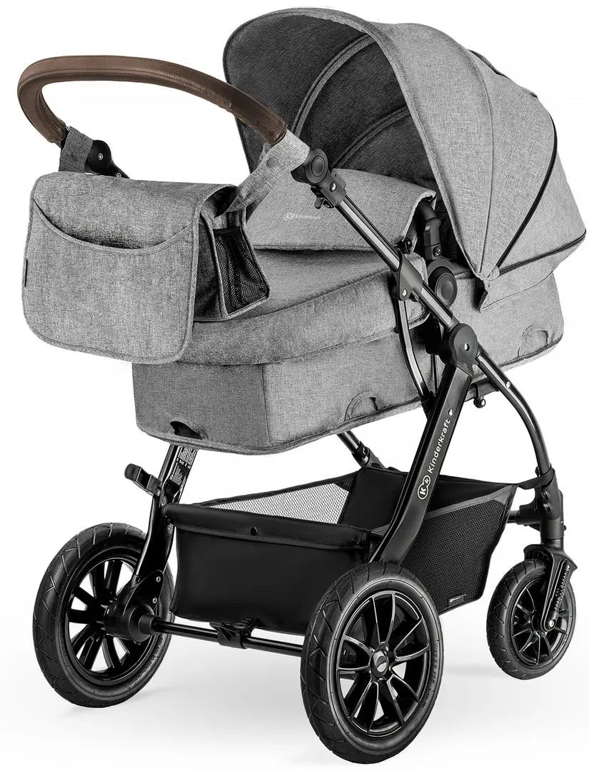Carucior 3in1 KinderKraft Moov (Grey Melange)