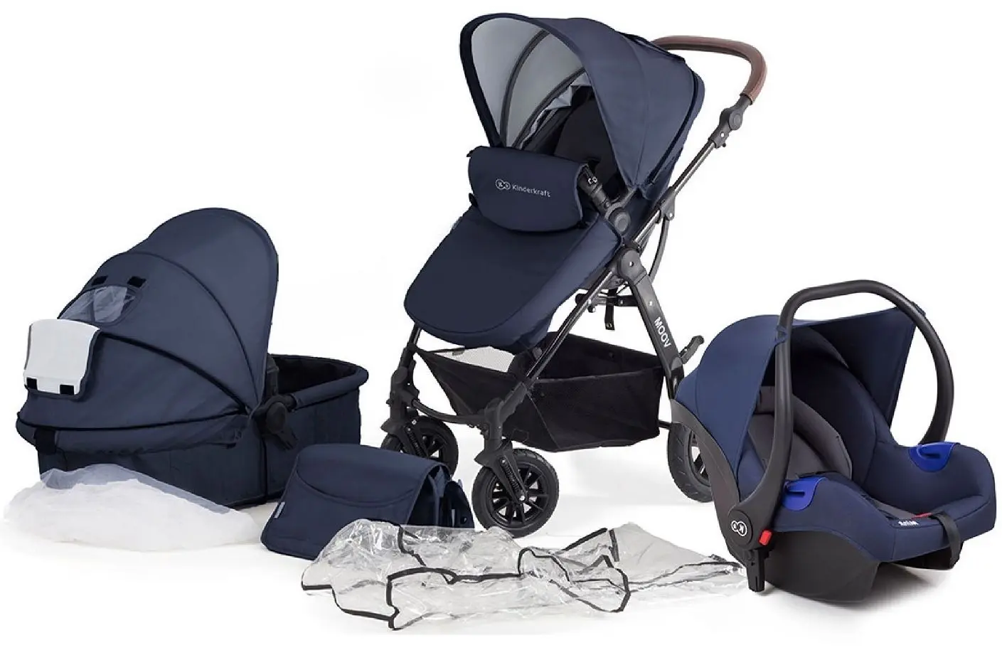 Carucior 3in1 Kinderkraft Moov (Navy) - 2