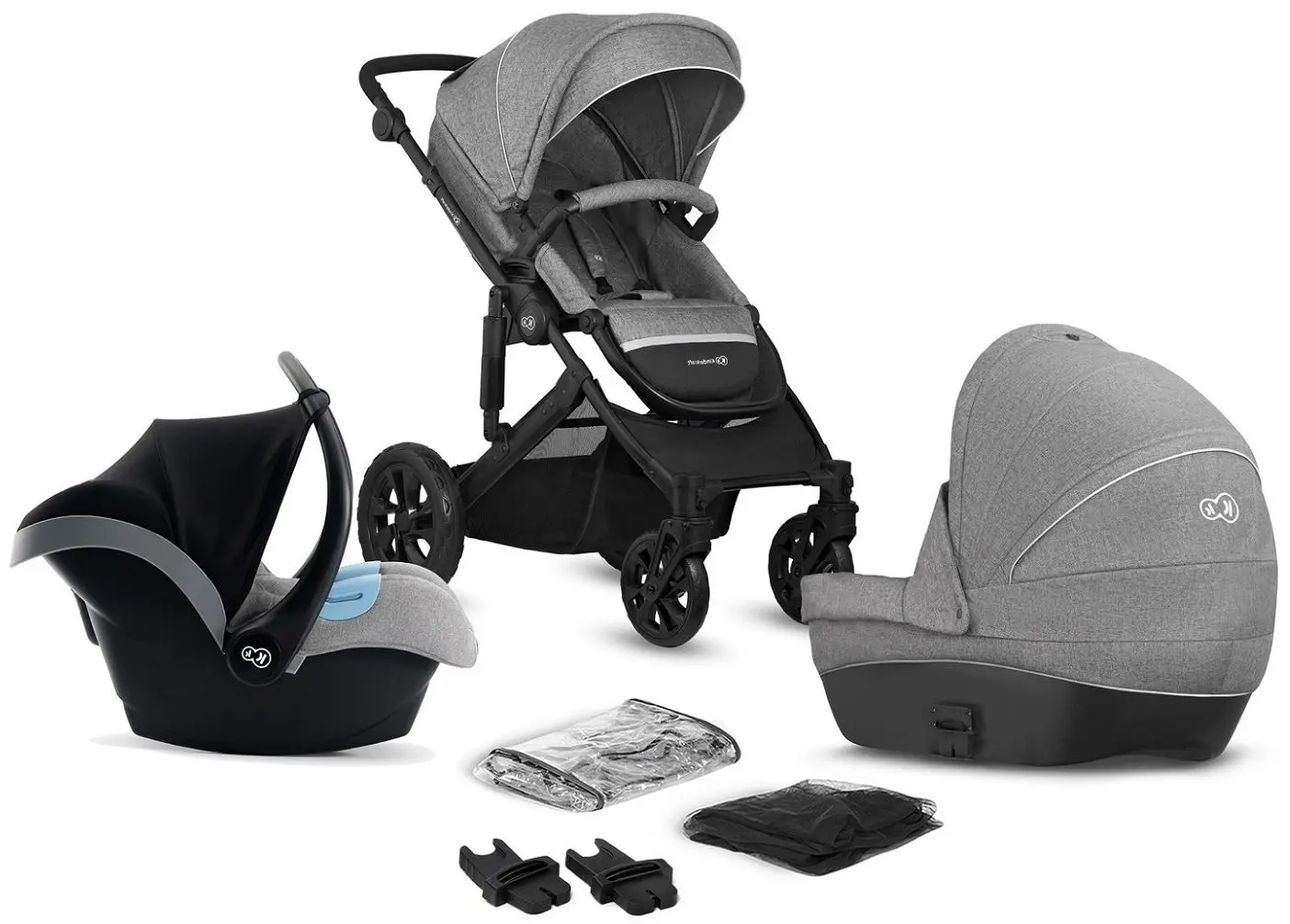 Carucior 3in1 Kinderkraft Prime Lite (Grey) - 2