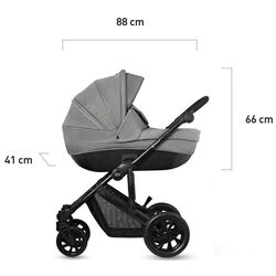 Carucior 3in1 Kinderkraft Prime Lite (Grey) Thumb