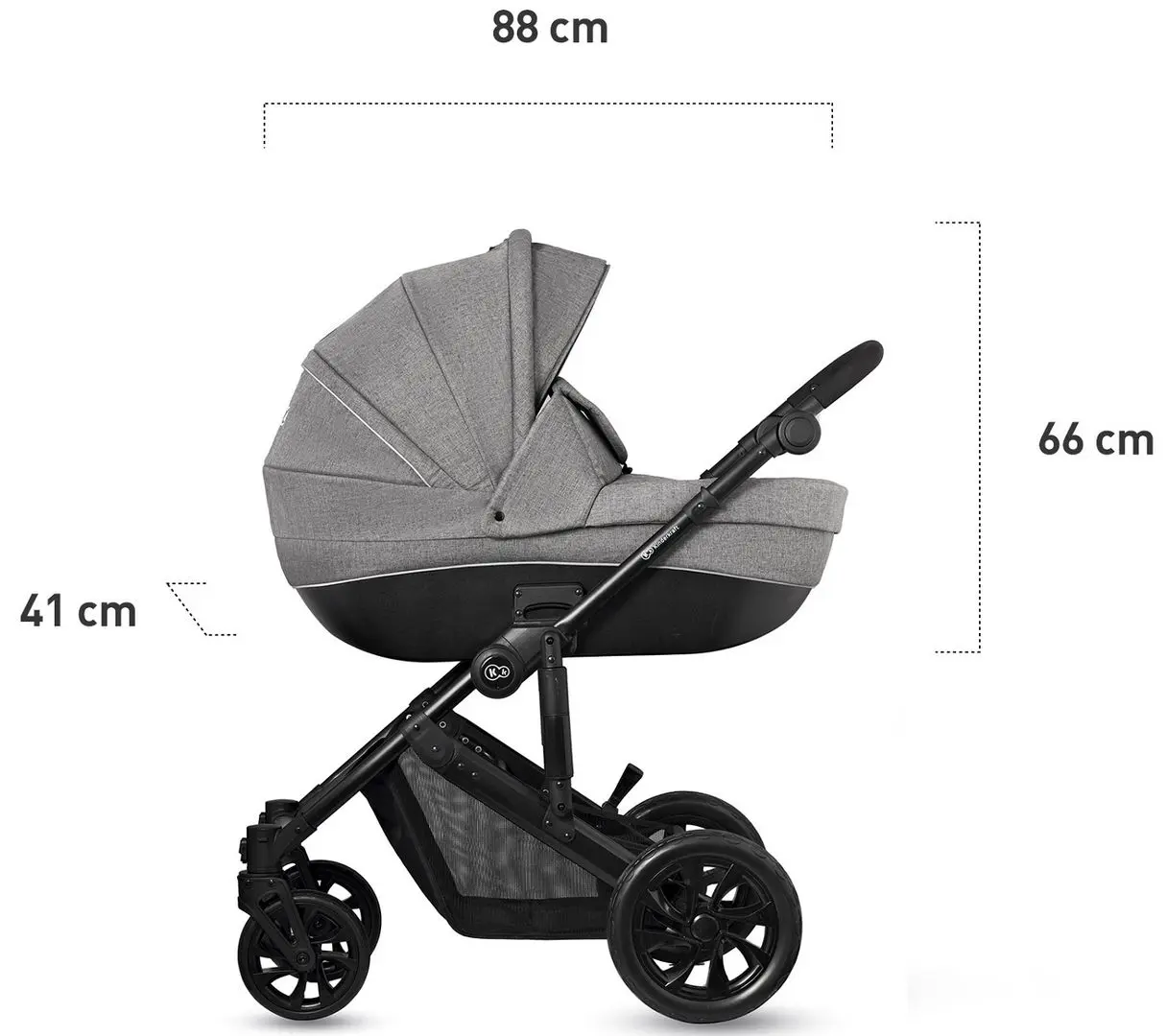 Carucior 3in1 Kinderkraft Prime Lite (Grey) - 10