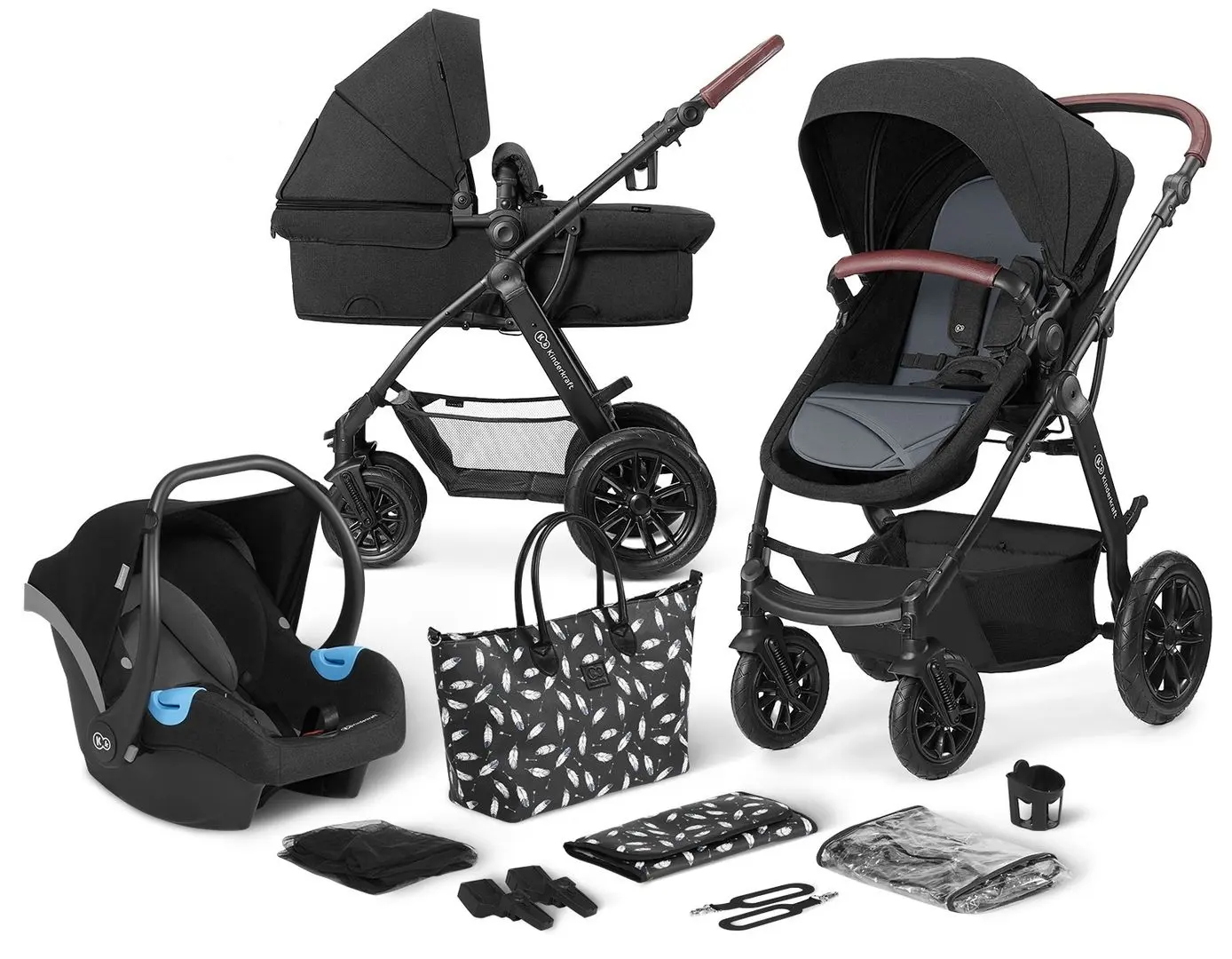 Carucior 3in1 KinderKraft Xmoov (Black)