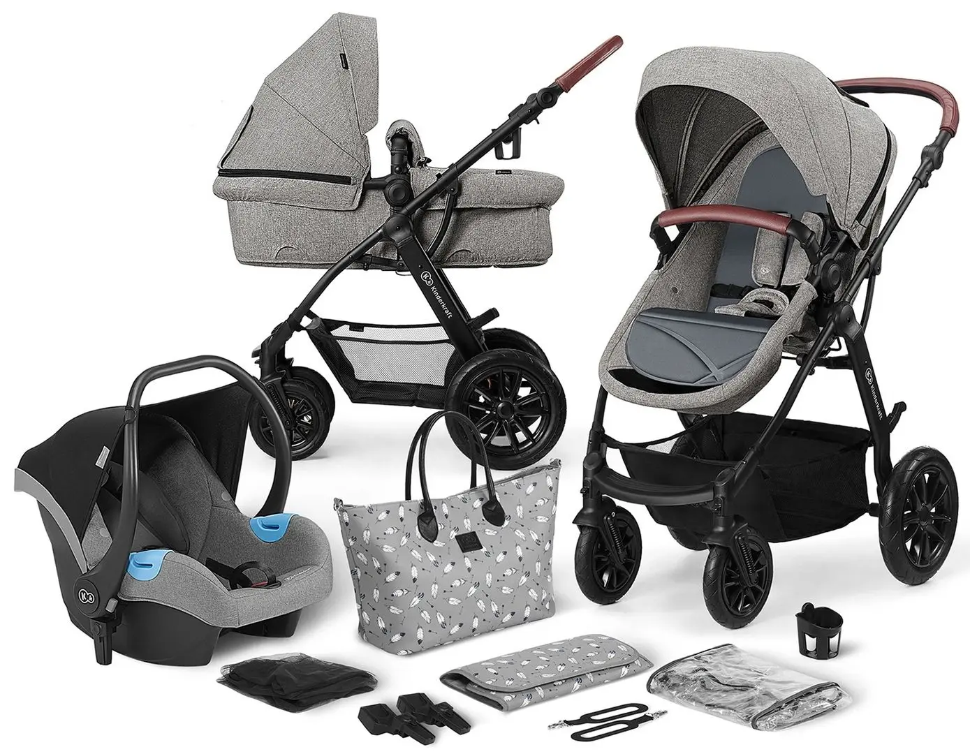 Carucior 3in1 KinderKraft Xmoov (Grey) - 2