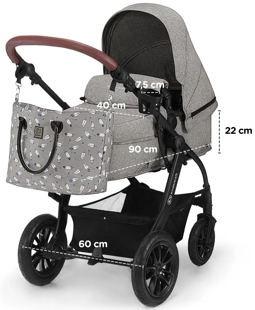 Carucior 3in1 KinderKraft Xmoov (Grey) - 15