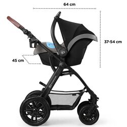 Carucior 3in1 KinderKraft Xmoov (Grey) Thumb