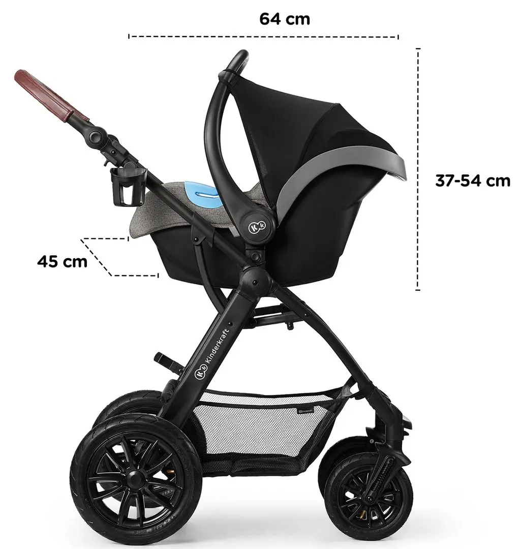 Carucior 3in1 KinderKraft Xmoov (Grey) - 17