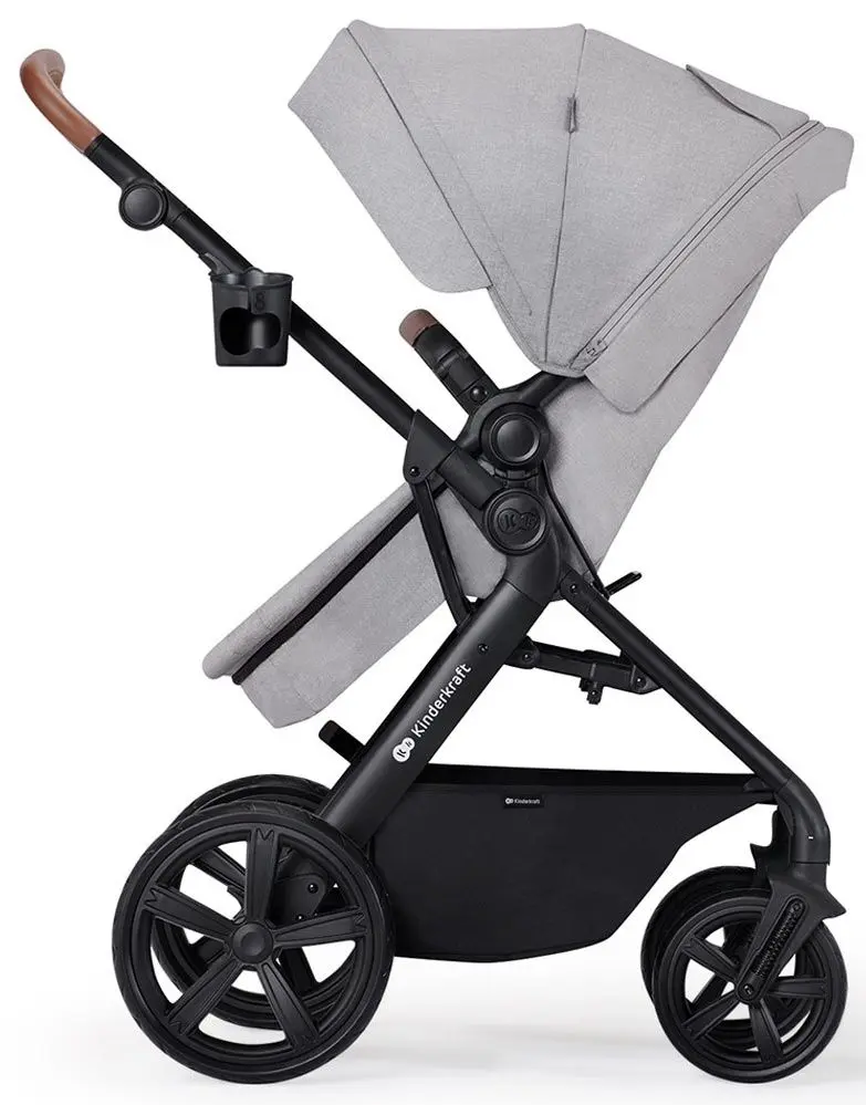 Коляска модульная 3в1 Kinderkraft A-Tour (Light Grey) - 6