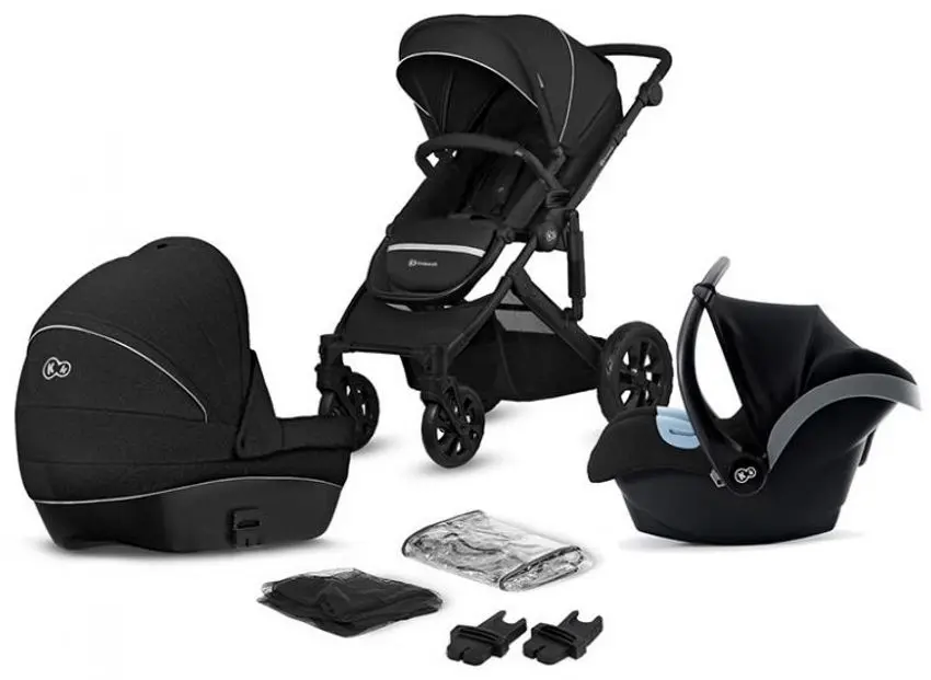 Carucior modular 3in1 KinderKraft Prime Lite (Deep Black) - 2